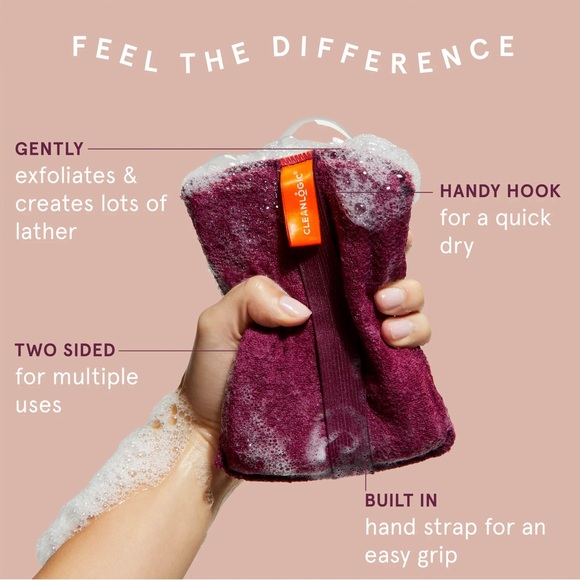 NWT Cleanlogic Bath and Body Sensitive Skin 2-in-1 Large Body Exfoliator - Picture 3 of 9